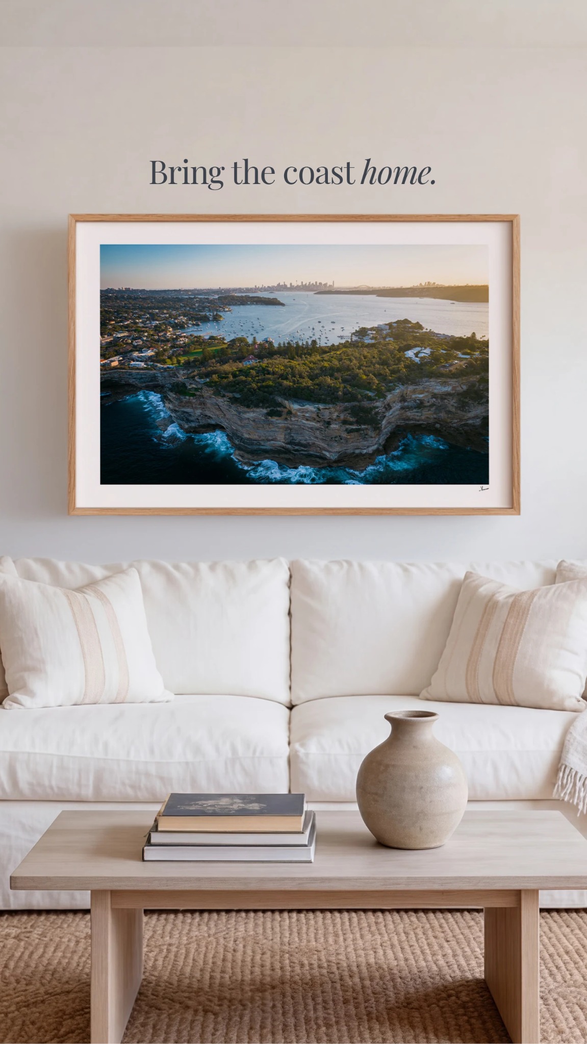 Australia Unseen Facebook ad: Sydney coastal fine art prints