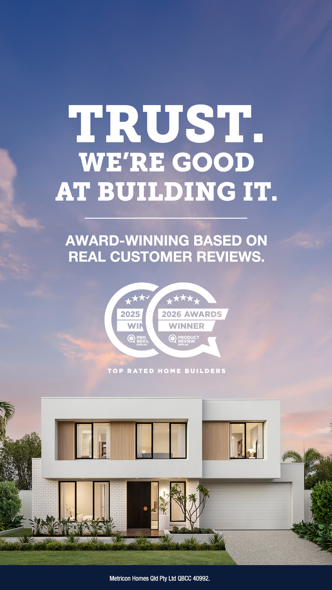 Metricon Facebook ad