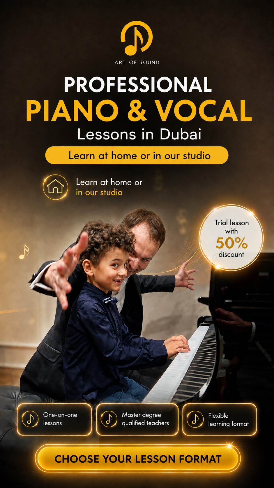 ART of SOUND Facebook ad from Aug 17, 2026