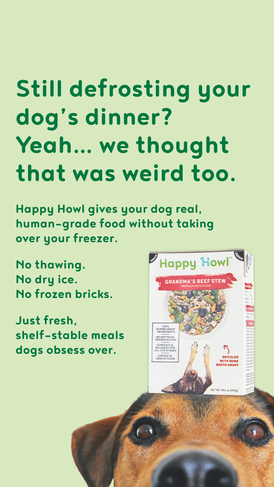 Happy Howl Facebook ad