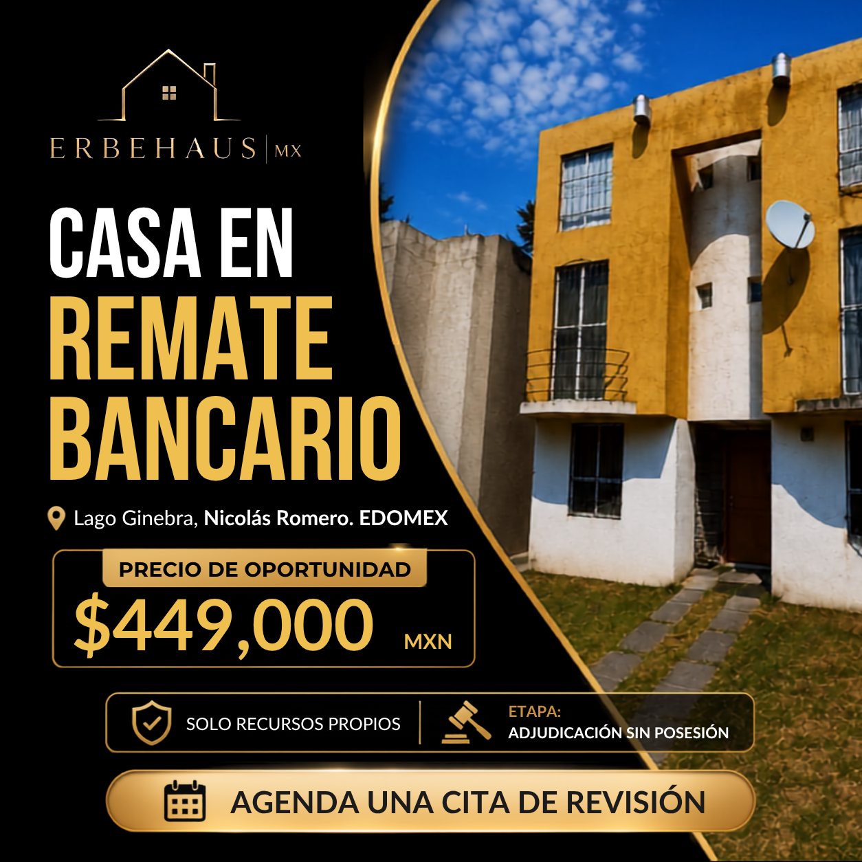 Erbehaus mx Facebook ad: ¿Buscas invertir en remates bancarios en Estado de…