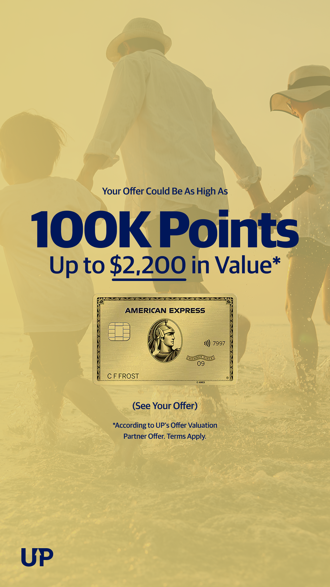 Upgraded Points Facebook ad