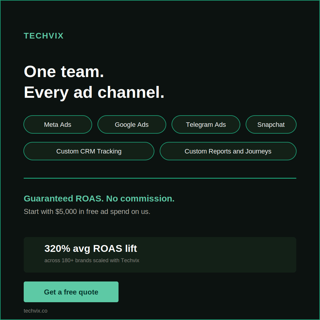 Techvix International PTE. LTD. Facebook ad