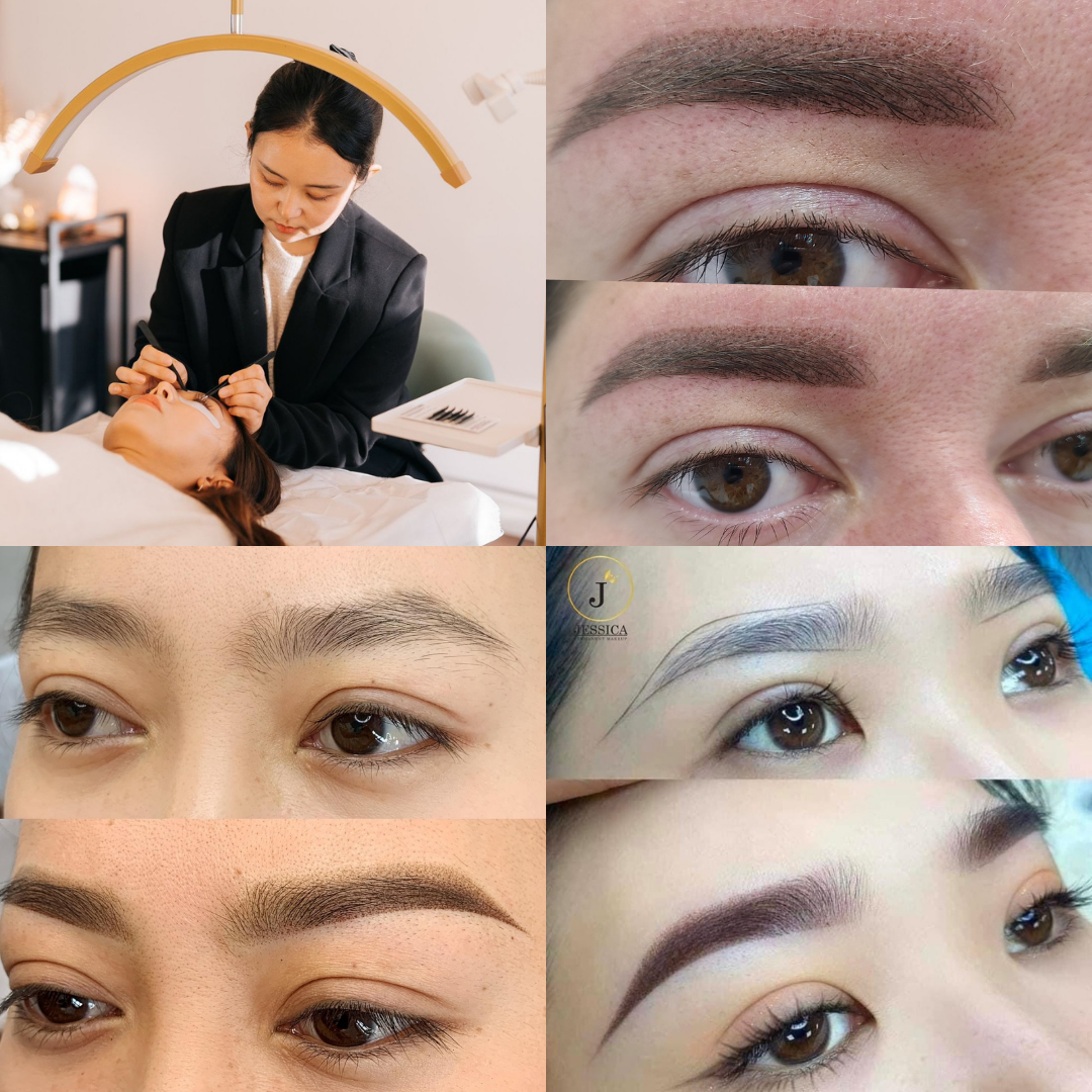 Effortless morning. The Line Brows  Facebook ad