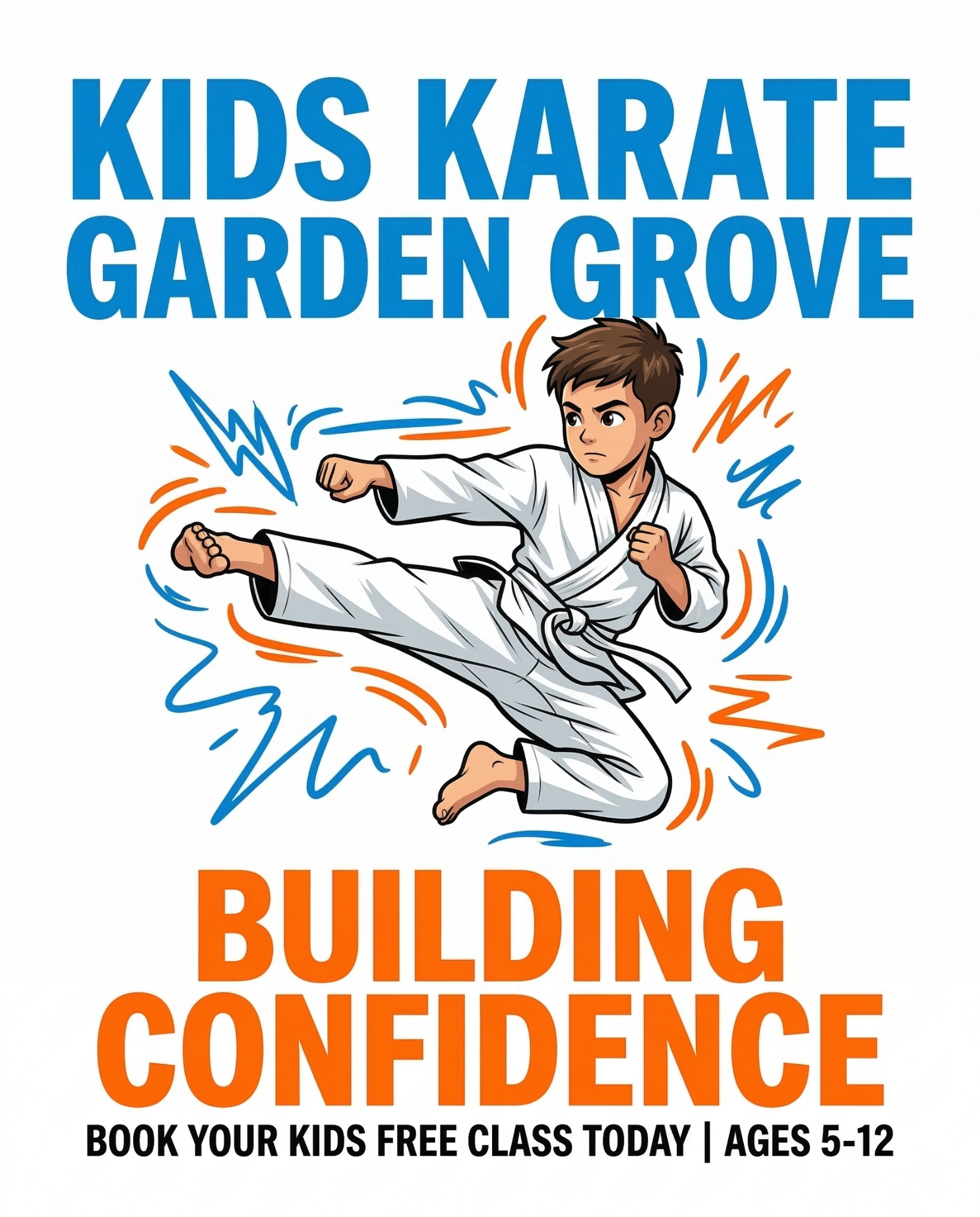 United Kenpo Karate Studio Facebook ad: Free Kids Karate Class in Garden Grove