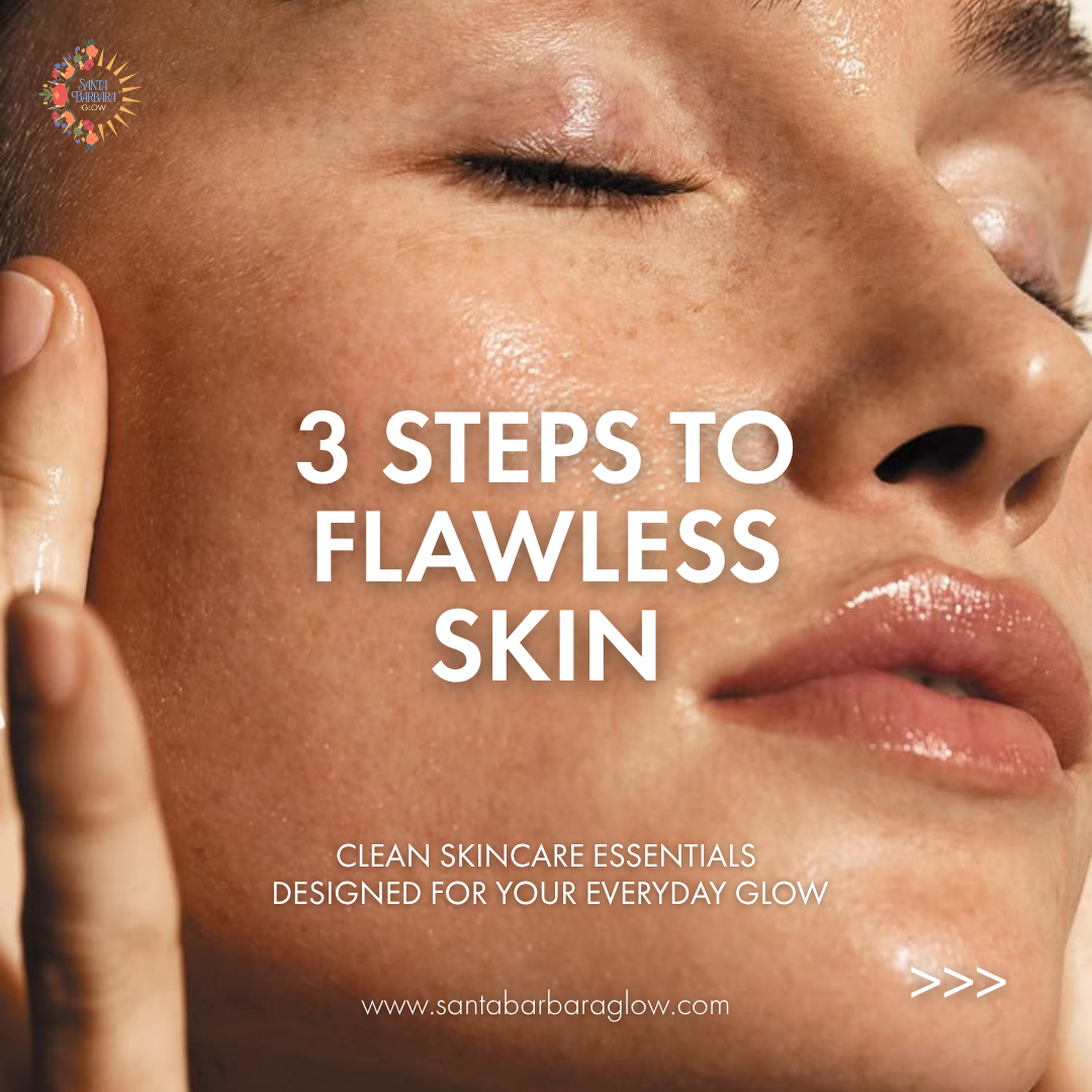 Santa Barbara Glow Facebook ad: 3 steps. One glow ritual.