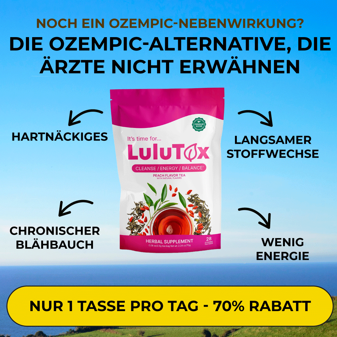Natürlicher Detox-Tee Facebook ad: Ich habe 18 Kilo verloren