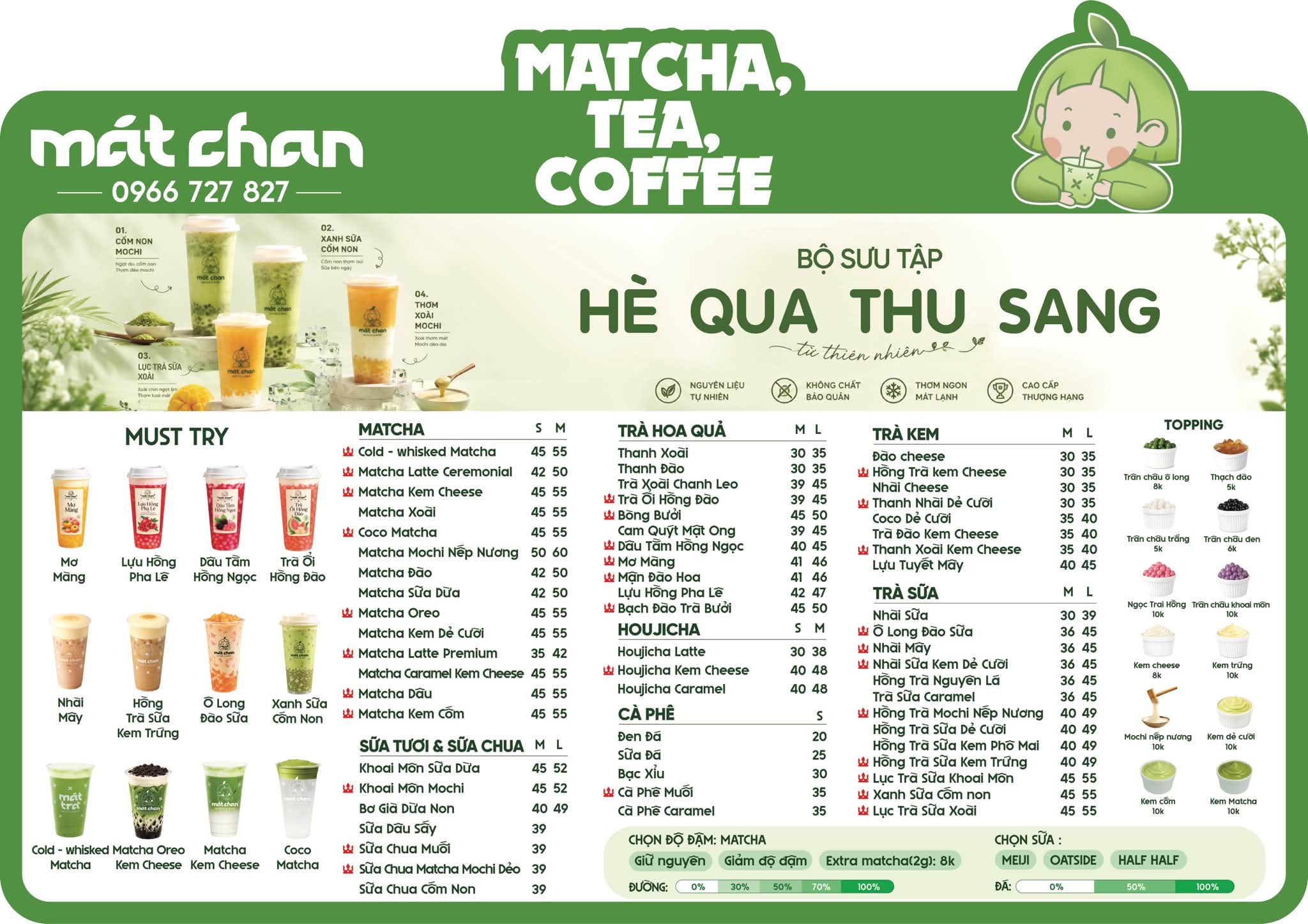 Mát Chan - Thanh Hoá Facebook ad: MÁT CHAN CHÍNH THỨC RA MẮT MENU MỚI…