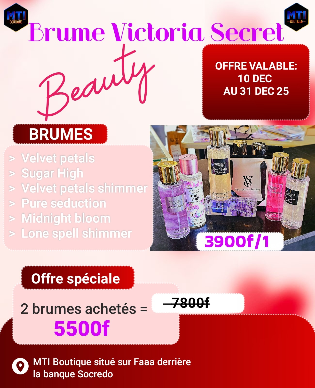 MTI boutique Facebook ad