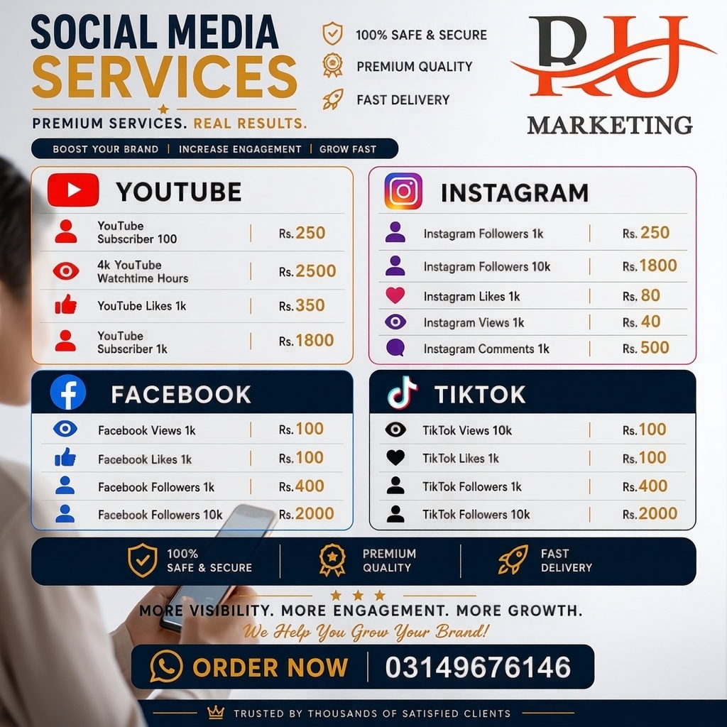 RU Marketing Facebook ad: Want instant growth on social media?