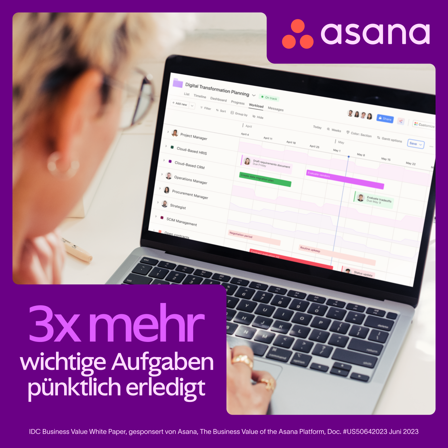 Asana Facebook ad