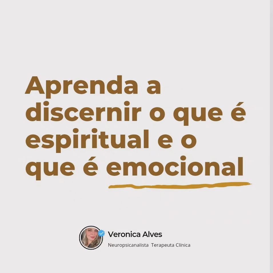Veronica P Alves Facebook ad: Conhecer mais sobre o Emocional e o Espiritual…