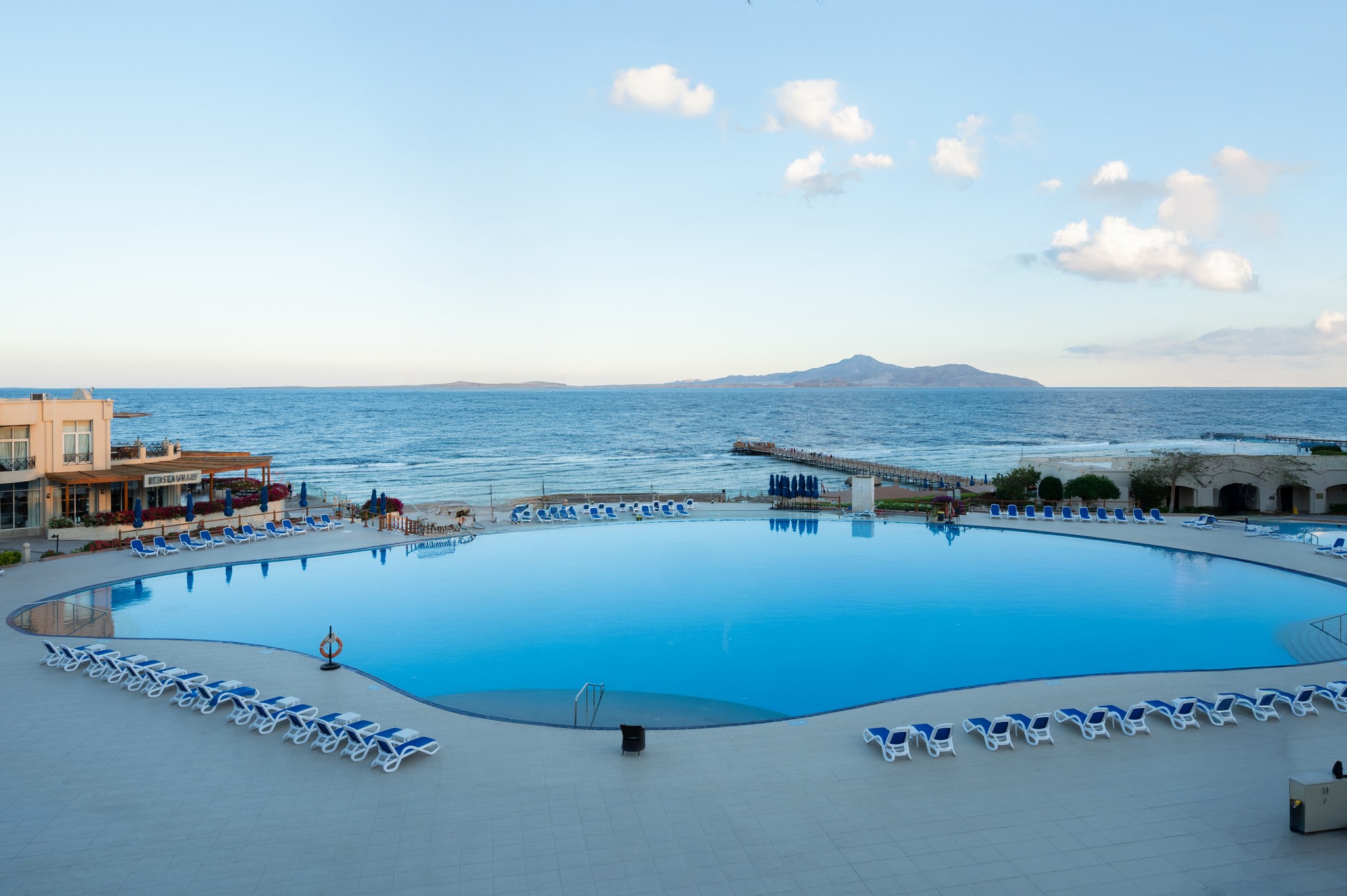 Cleopatra Luxury Resort Sharm El Sheikh Facebook ad: Where the infinity pool meets the endless sea.