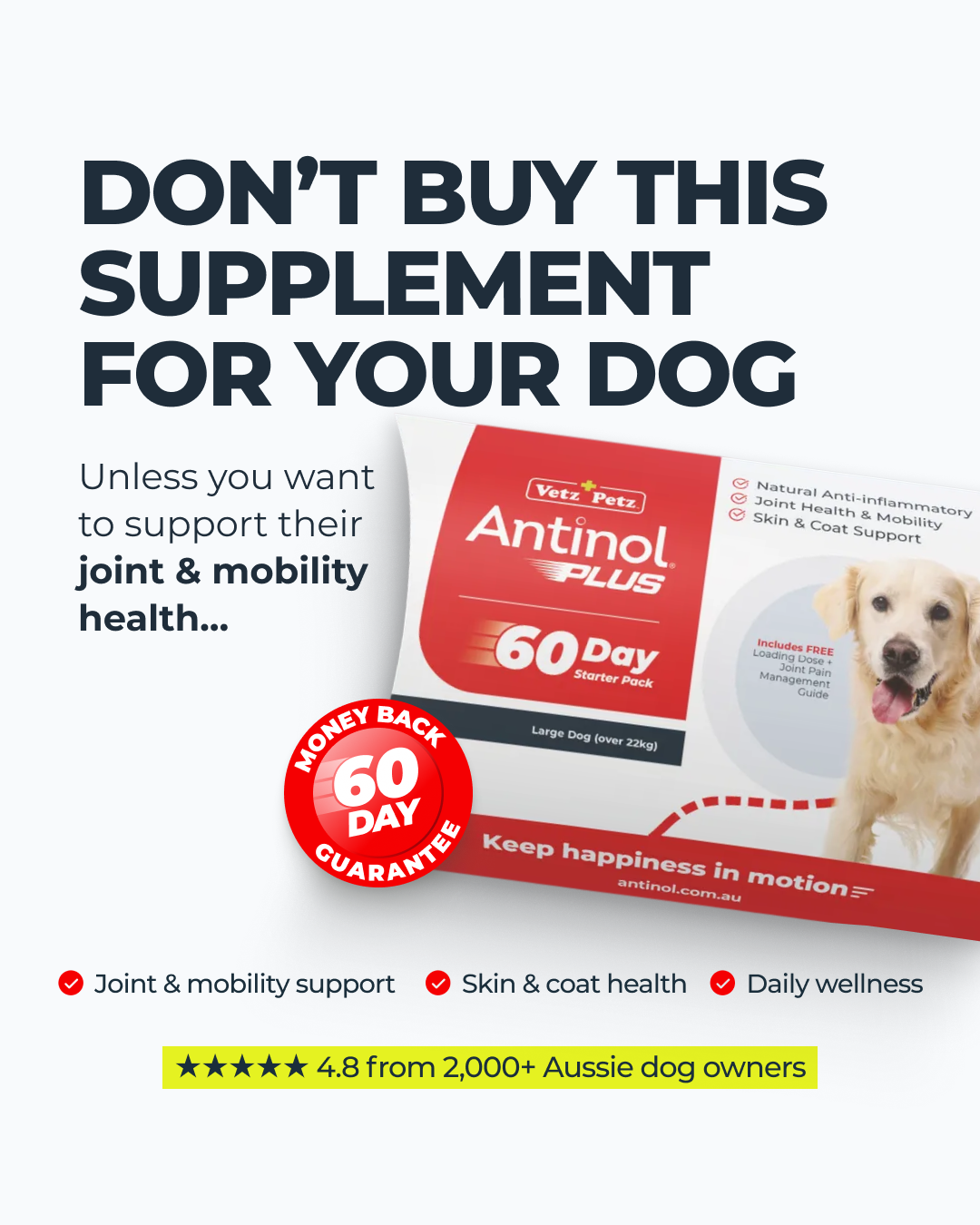 Antinol Australia Facebook ad: Think Twice Before You Scroll