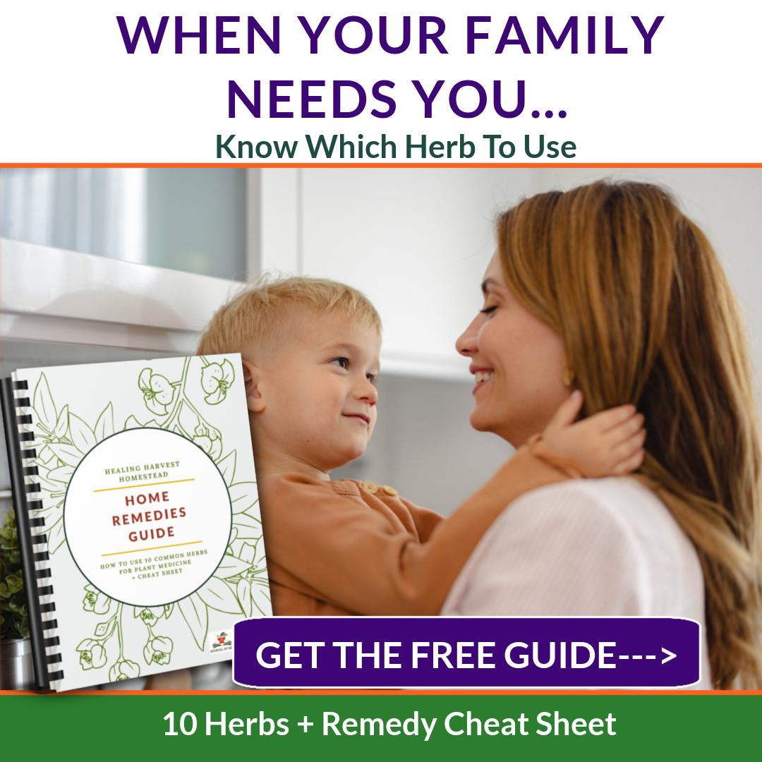 Healing Harvest Homestead Facebook ad: Every mom knows the feeling.