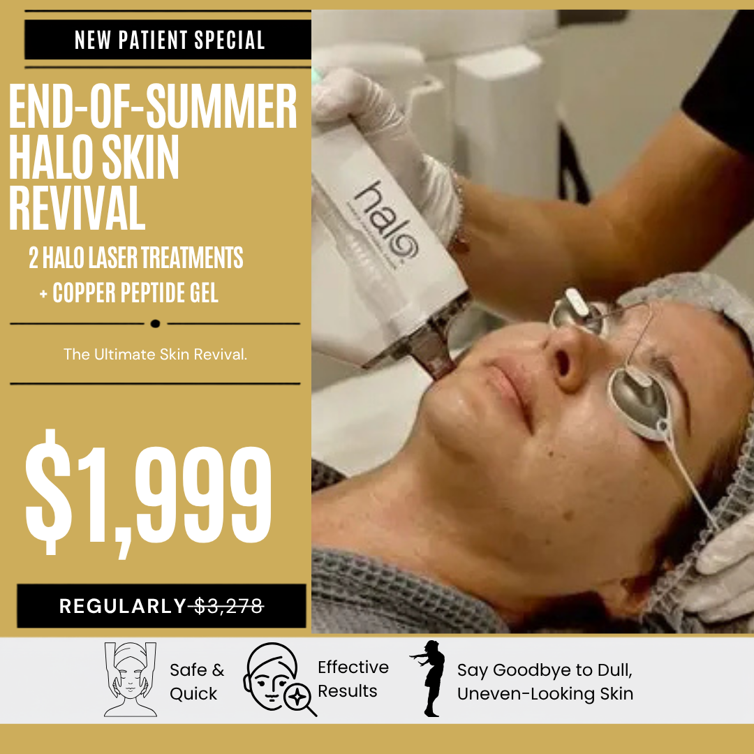 Glow By Laser Facebook ad: End of Summer Halo Skin Revival