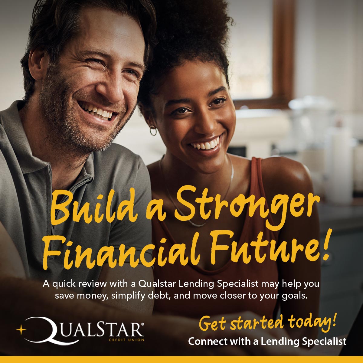 Qualstar Credit Union Facebook ad: Chat with us