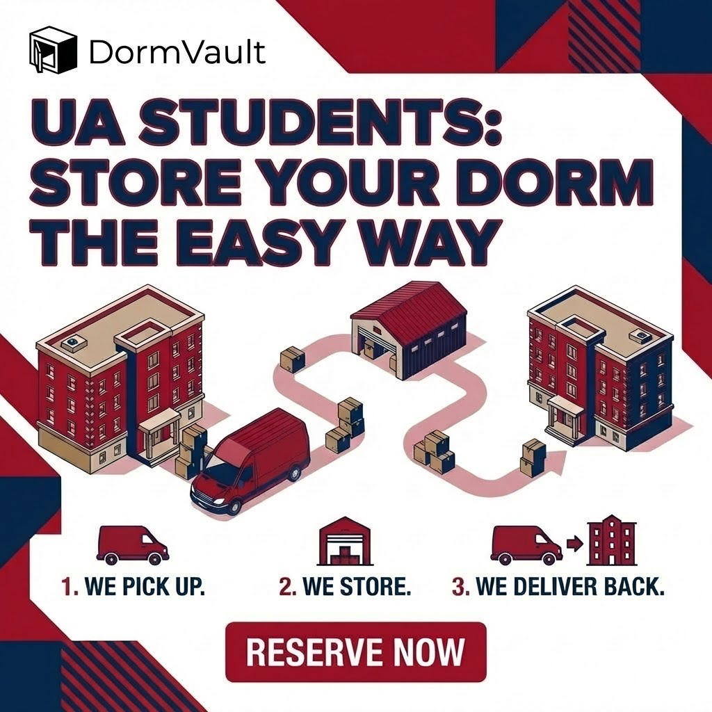 DormVault Facebook ad from Feb 23, 2026