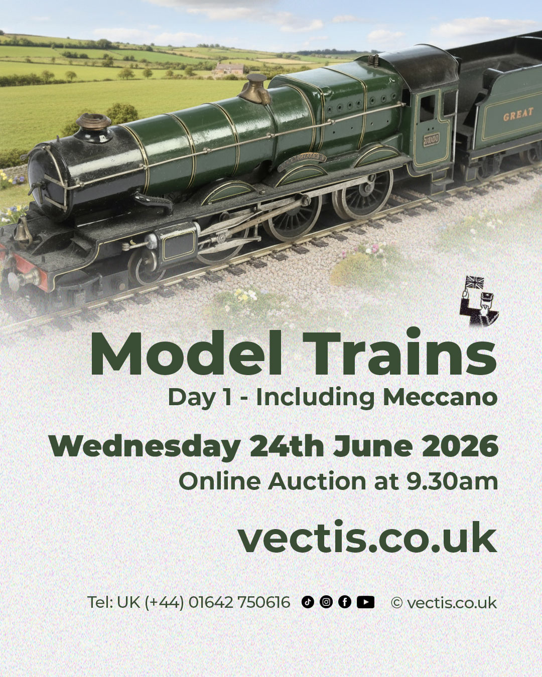 Vectis Toy and Collectables Auctions Facebook ad: Vectis Auctions | Trains Day 1 Including Meccano