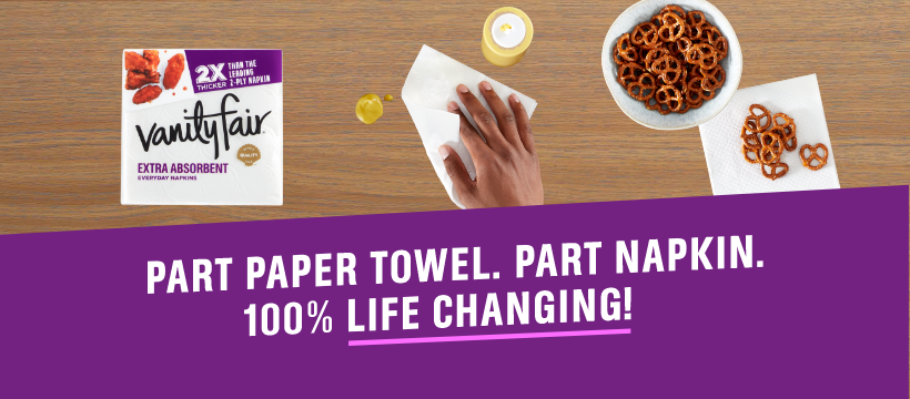 Vanity Fair Napkins Facebook ad