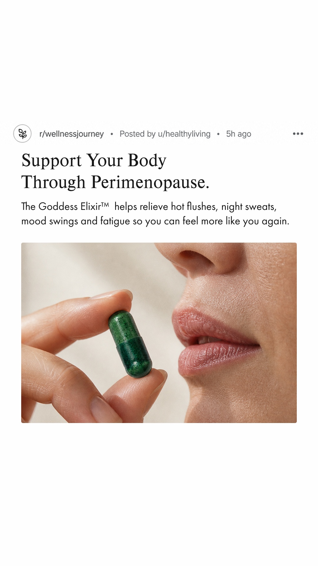 WelleCo Facebook ad
