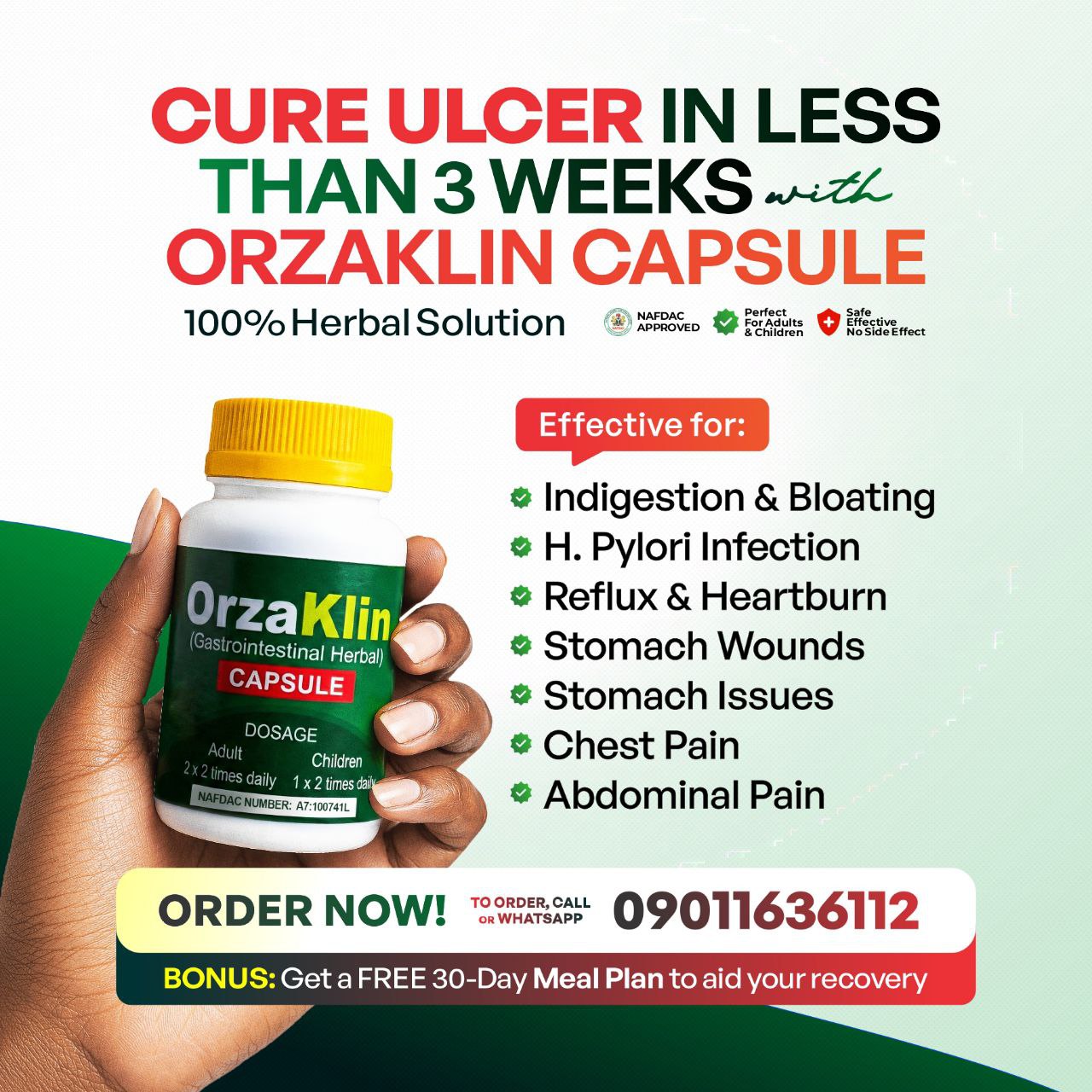 MegaHealth Facebook ad: Trusted Herbal Remedy for Ulcer Relief