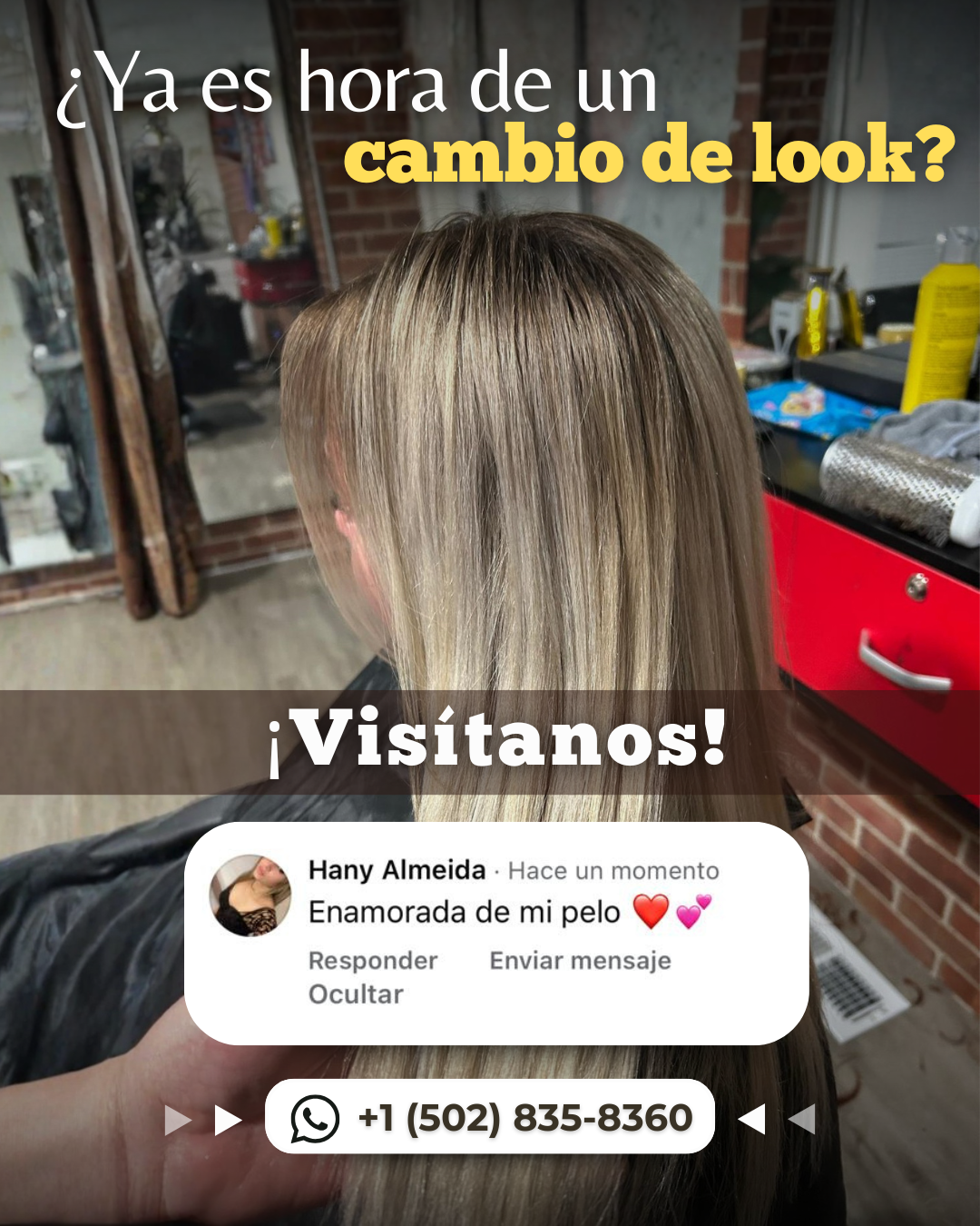Yanelis Hair Stylist Facebook ad: ¡Agenda tu cita!