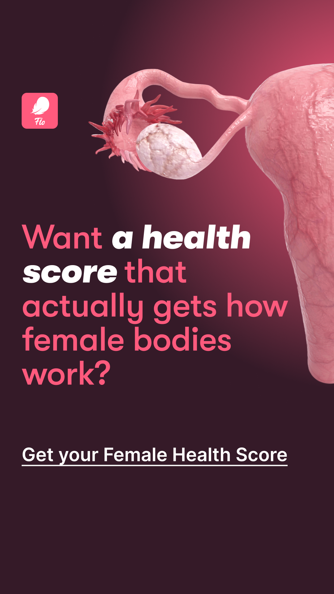 Flo Period Tracker App Facebook ad