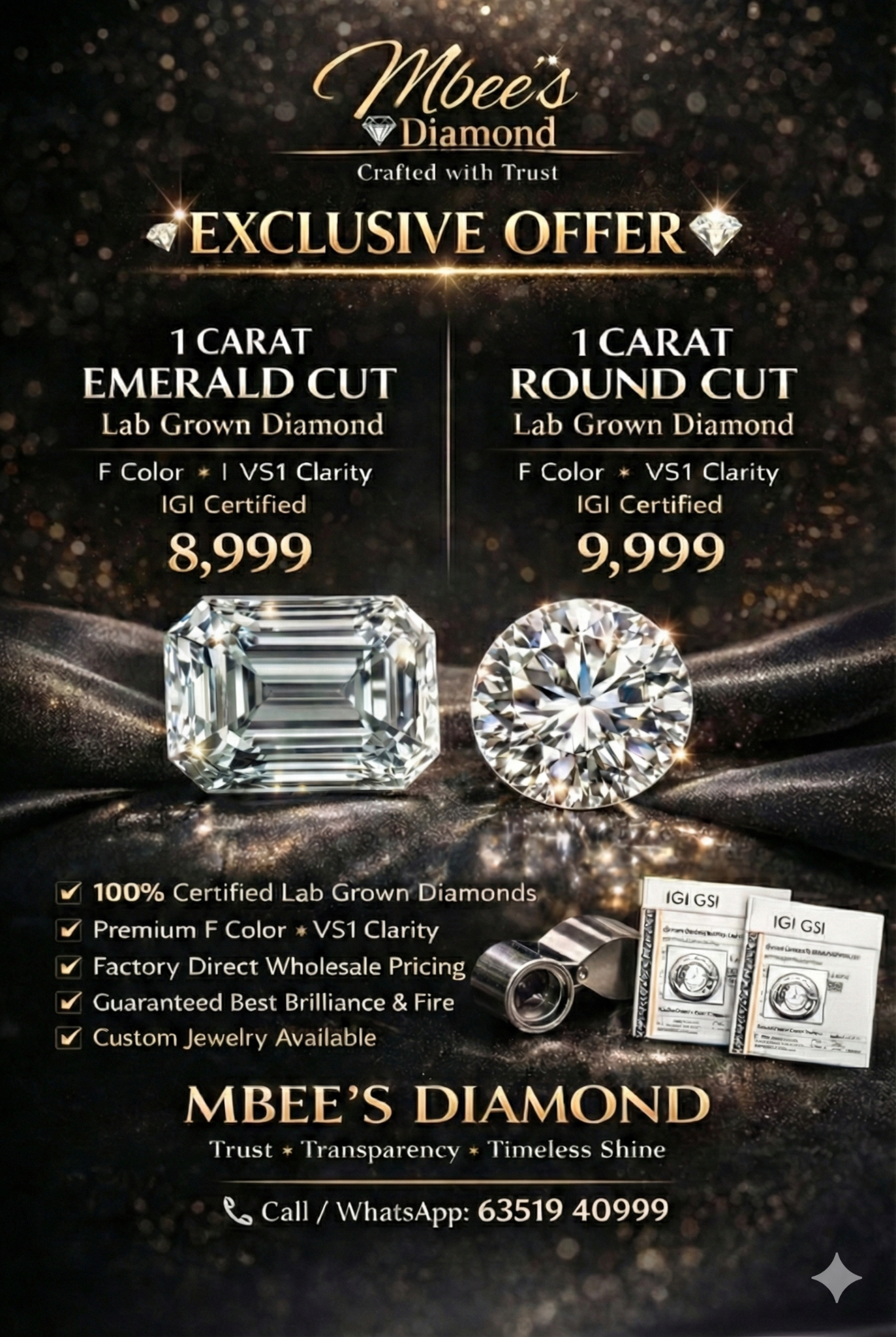 mbees diamond jewels 01 Facebook ad: Experience True Brilliance, Crafted for Royal You!