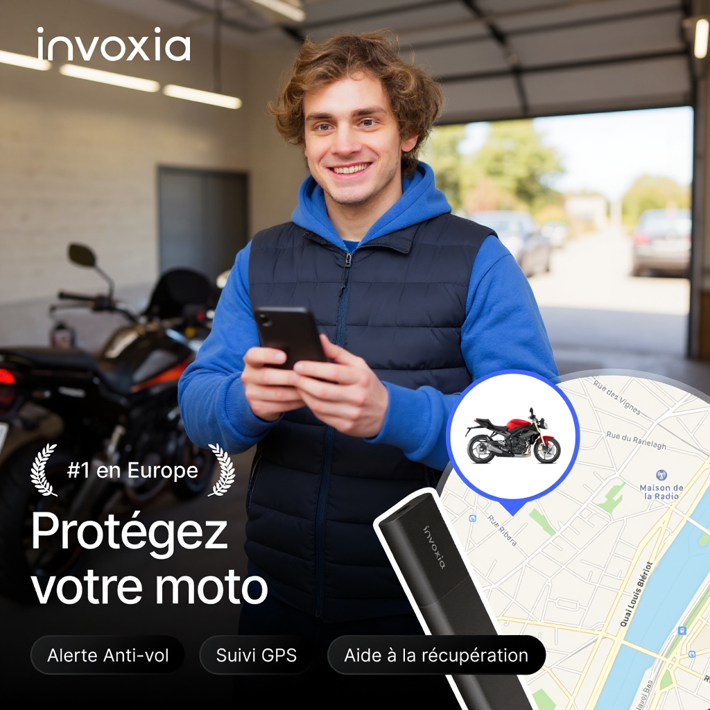 invoxia Facebook ad: Tracker GPS Classic, dès 99 €