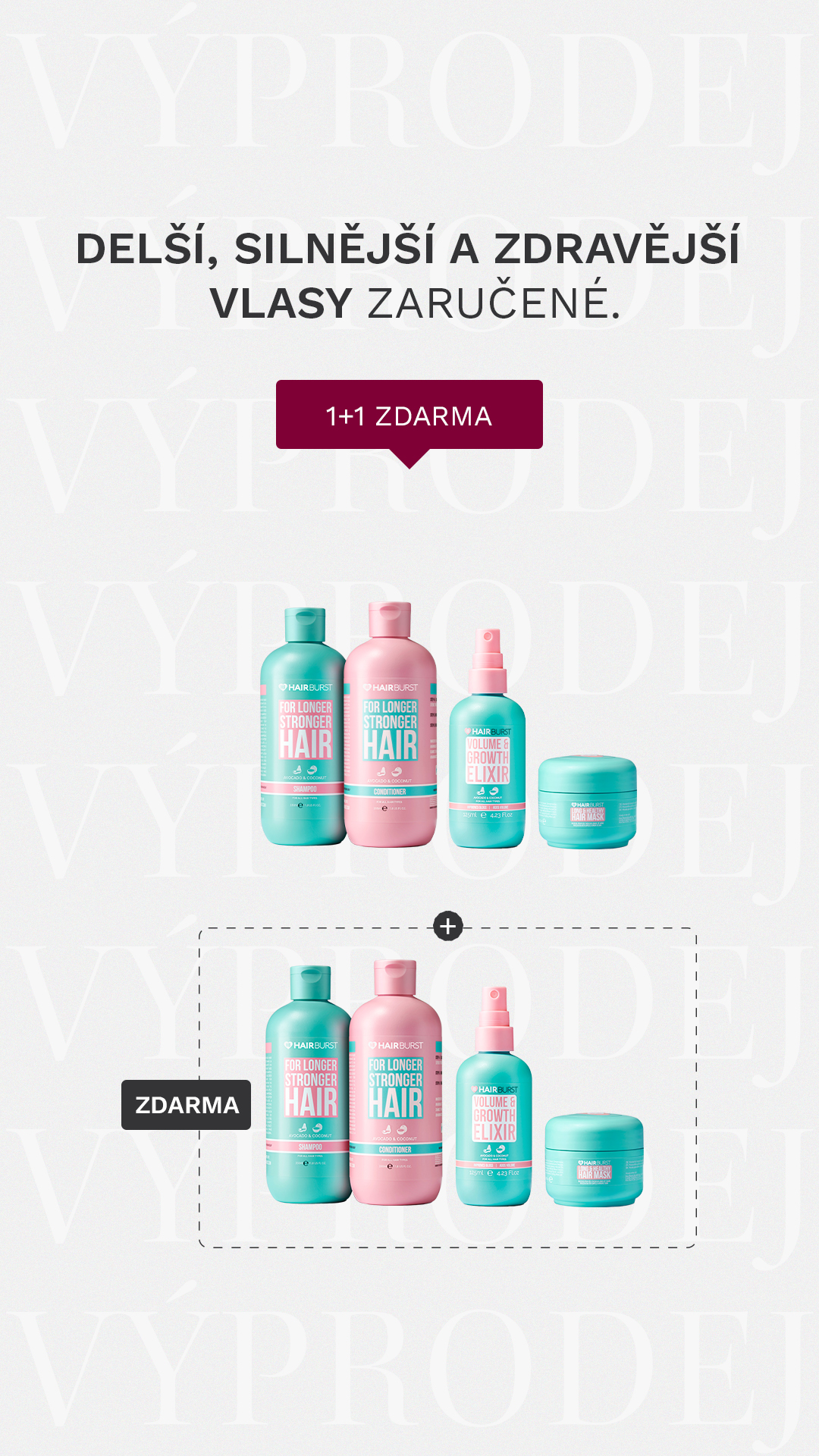 Hairburst Czech Republic Facebook ad