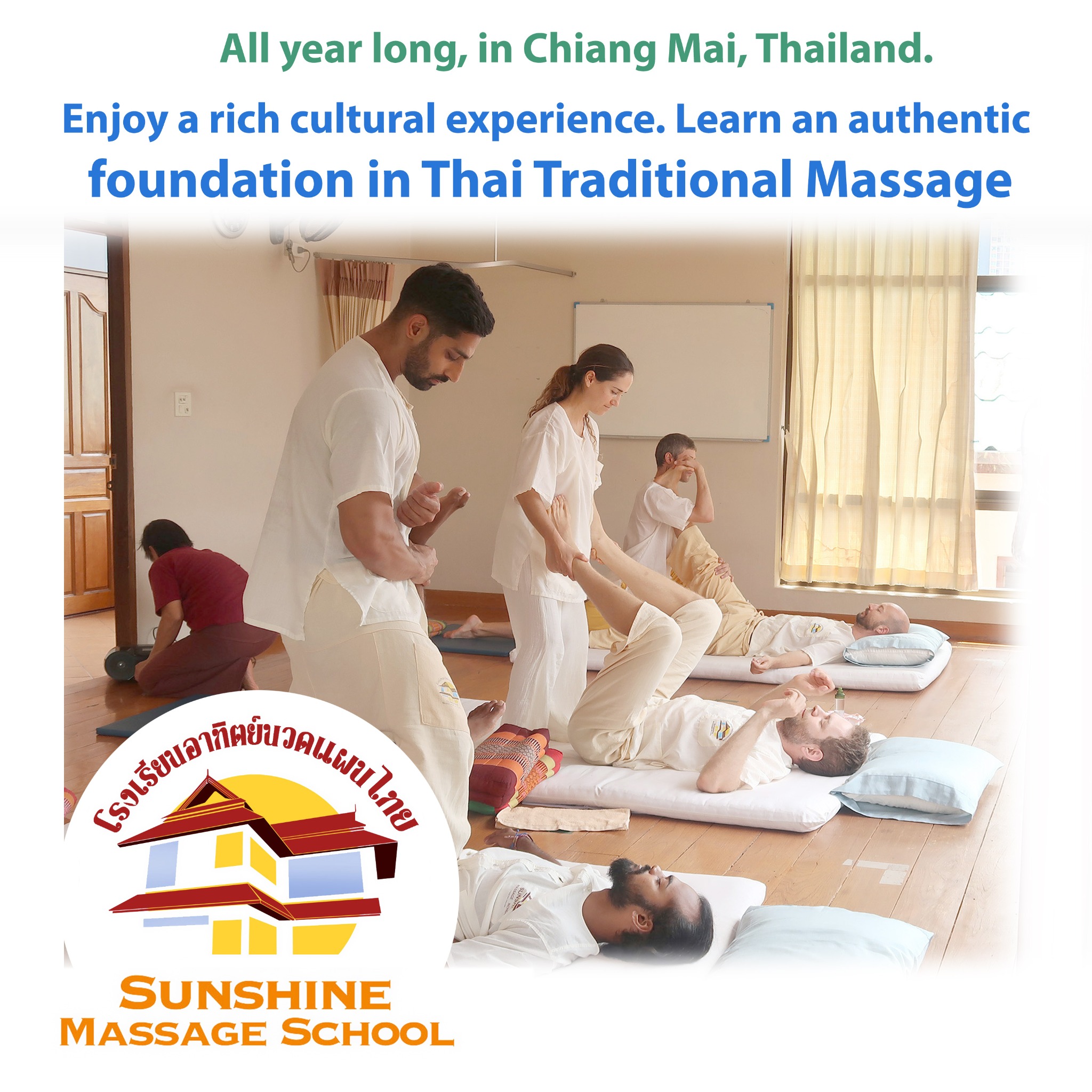 Sunshine Massage School Facebook ad