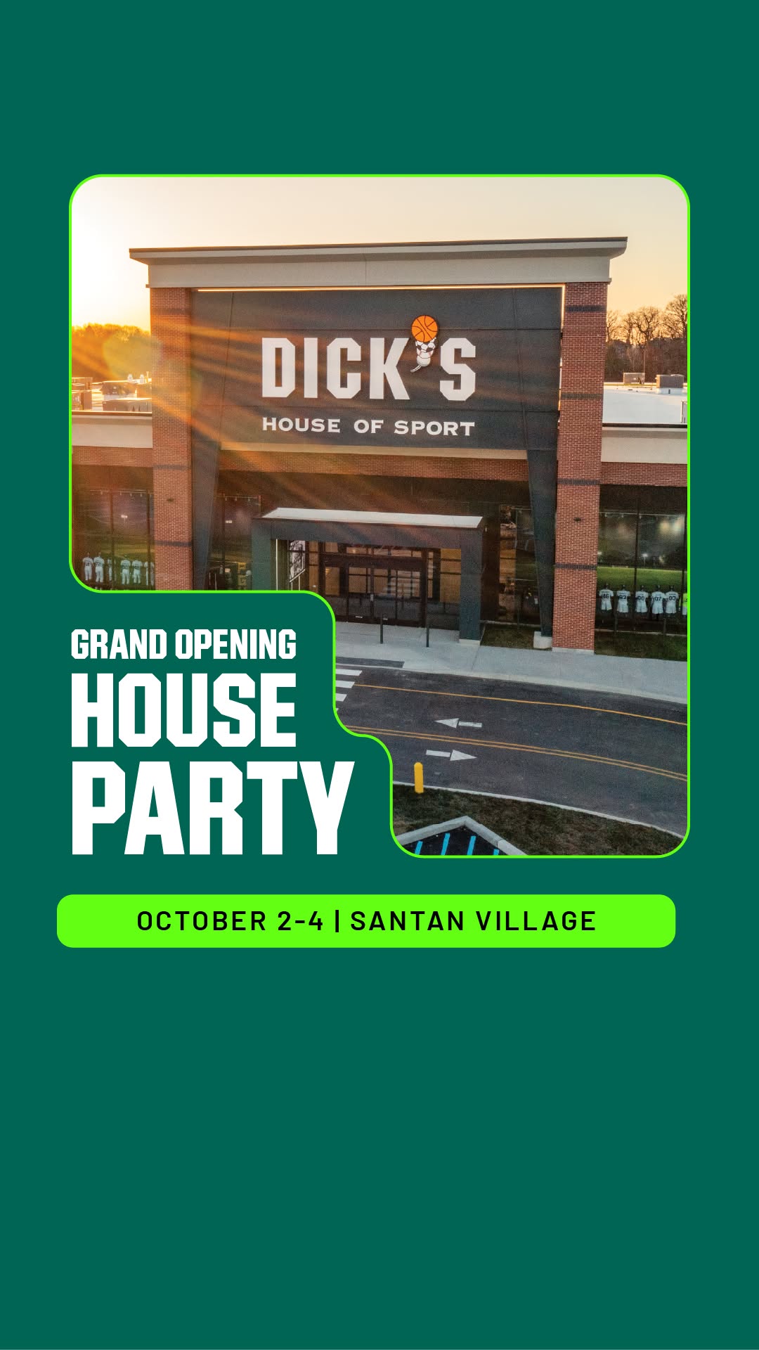 Dick's Sporting Goods House of Sport Facebook ad: Your House Party Invite