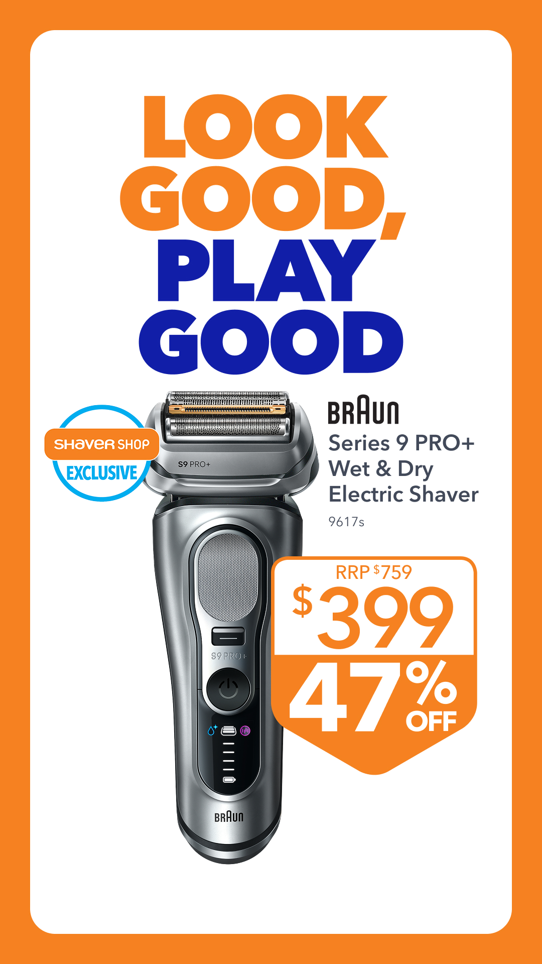 Shaver Shop Facebook ad