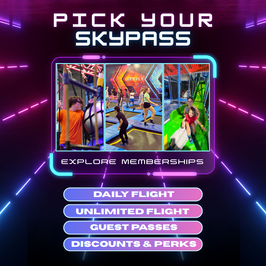 Airtopia Adventure Park - Hemet Facebook ad: Pay once, fly 2 hours or unlimited.