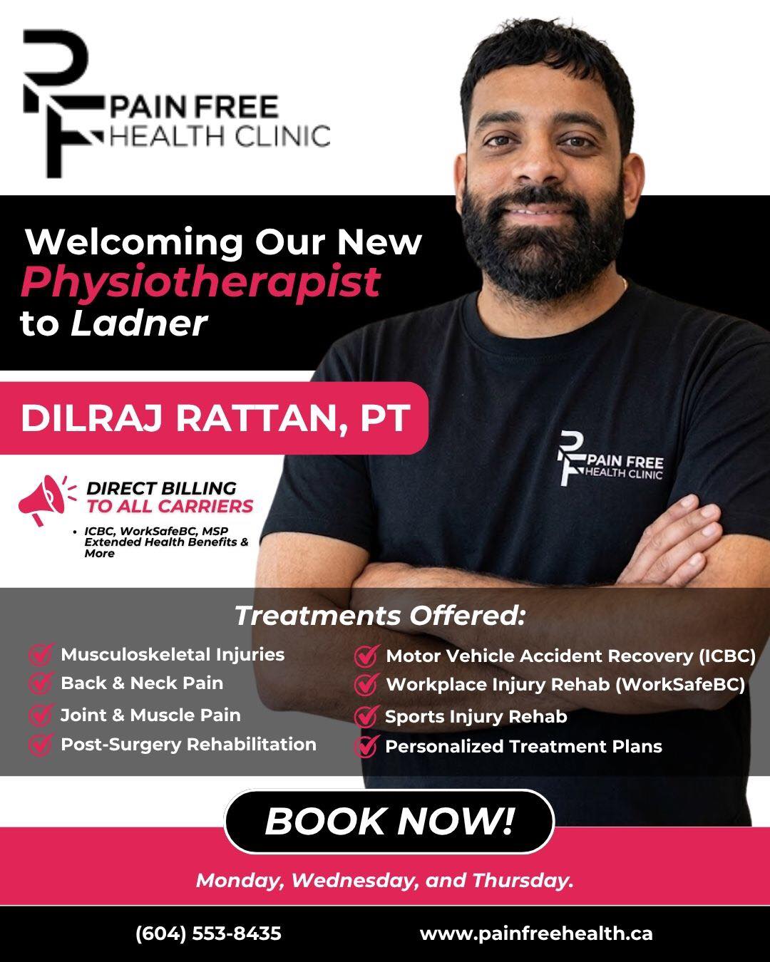 Pain Free Health Clinics Facebook ad