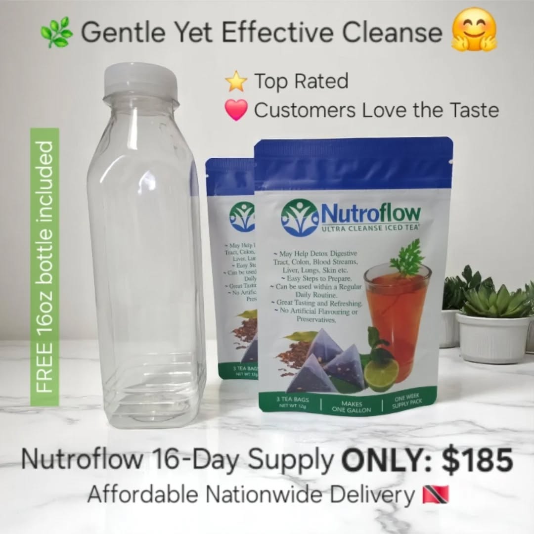 Nutroflow Ultra Cleanse Iced Tea Facebook ad: Cleanse, Debloat & Reduce Tummy Size