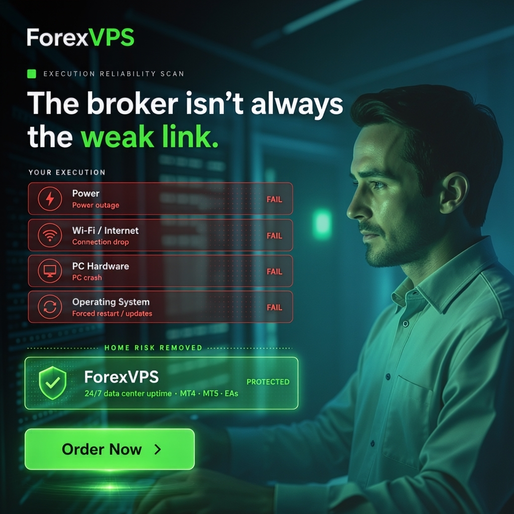 ForexVPS.net Facebook ad: VPS Optimized for Traders