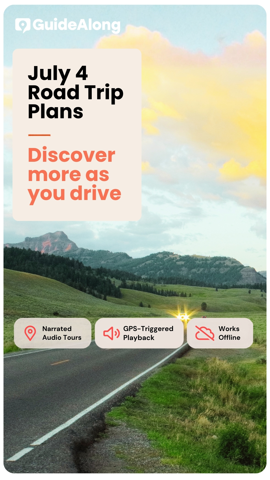 GuideAlong Facebook ad