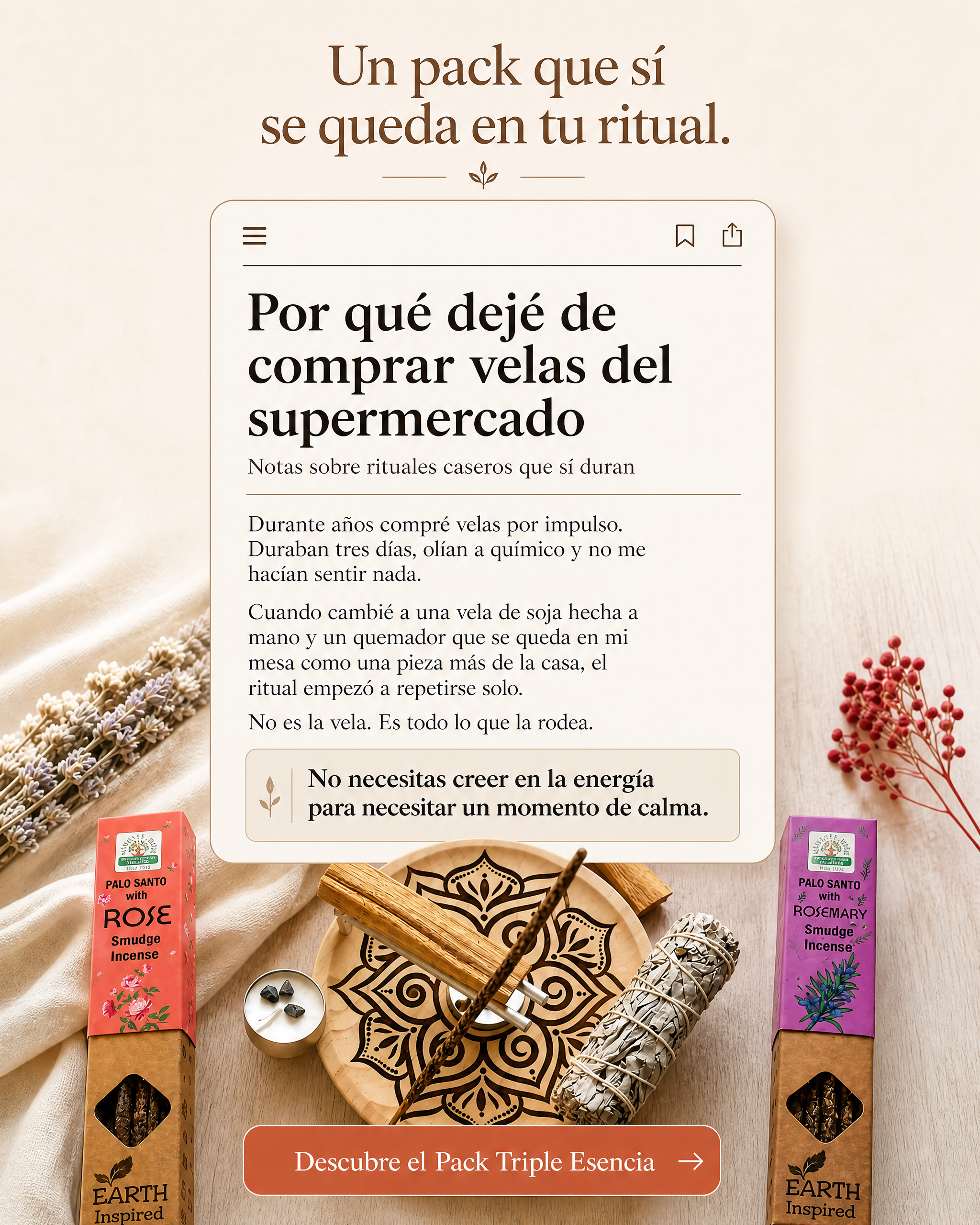 Triple Intención Facebook ad