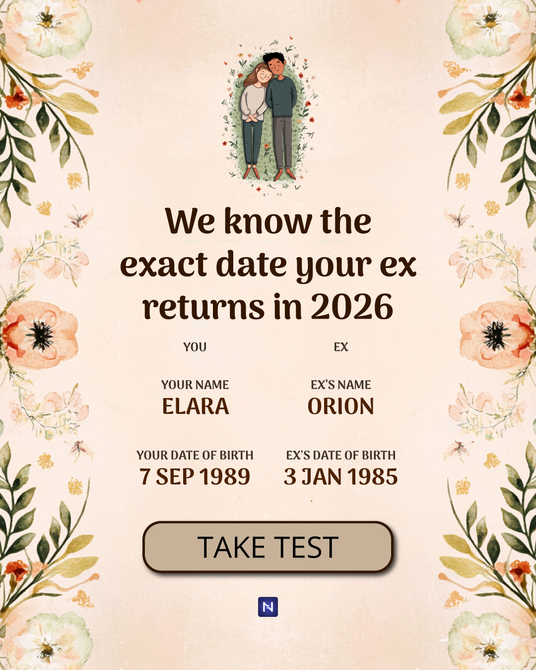 Nebula: Does my ex returns? Facebook ad