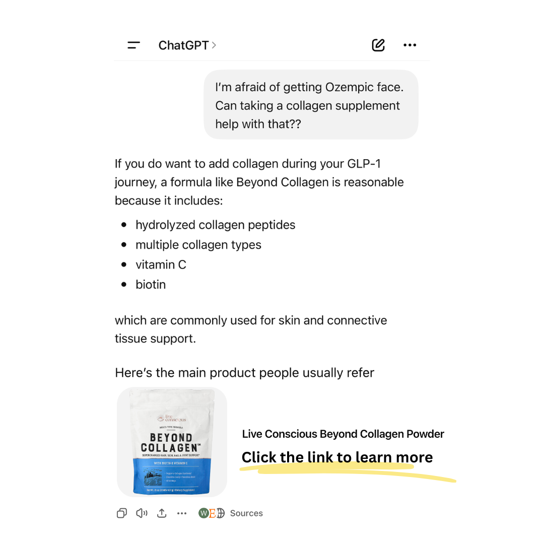 Live Conscious Facebook ad