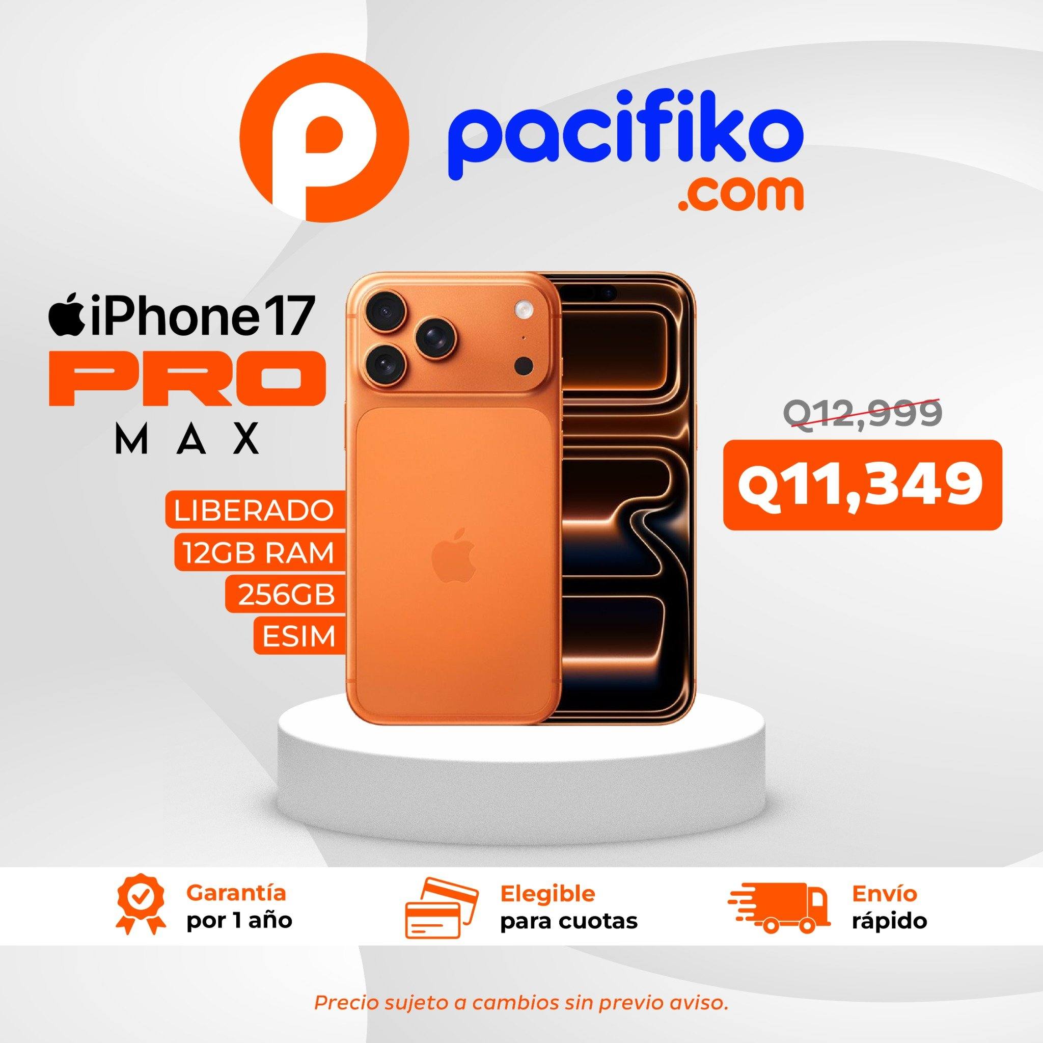 Pacifiko.com Facebook ad