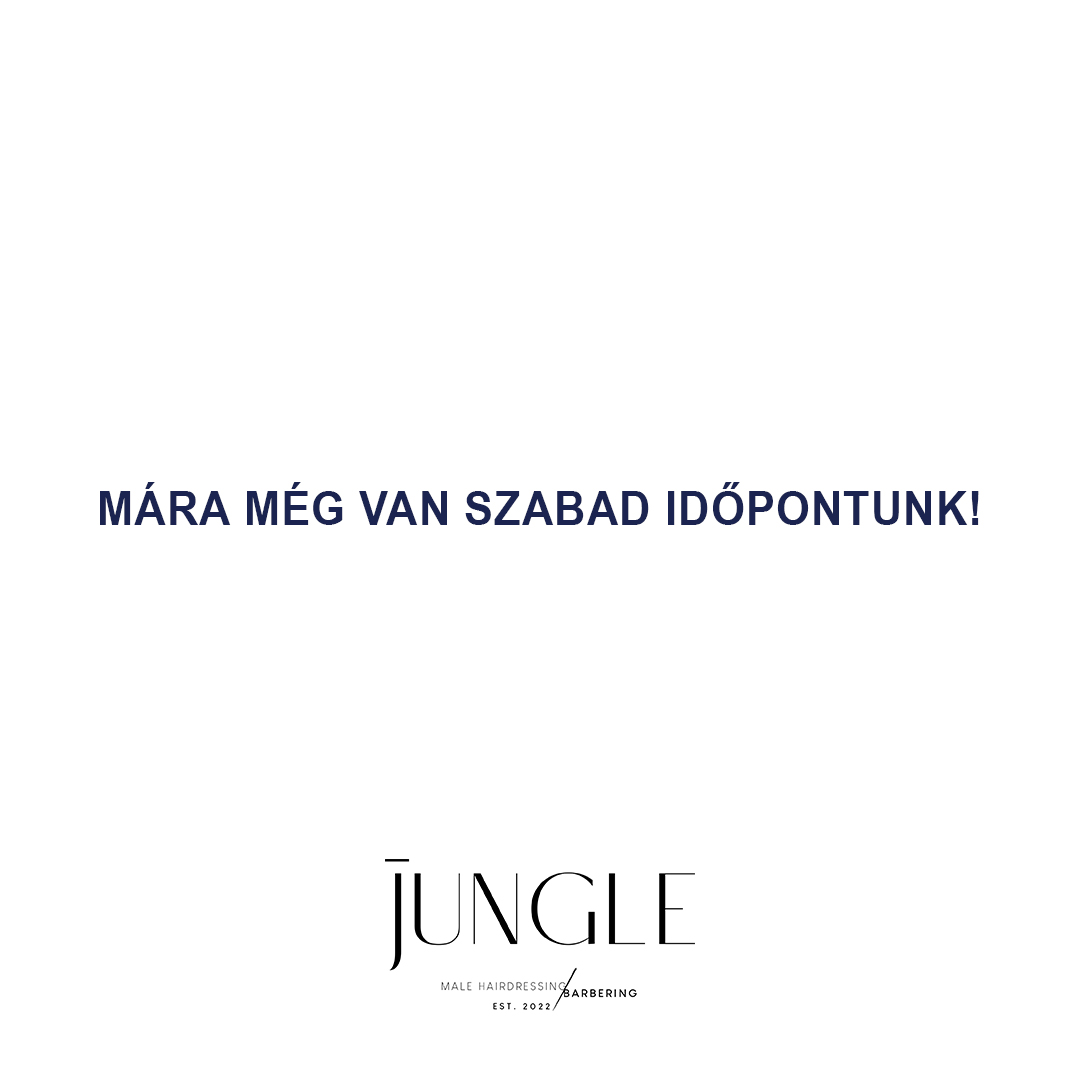 JUNGLEsalon Facebook ad: Ne maradj le, foglalj most, amíg elérhető.