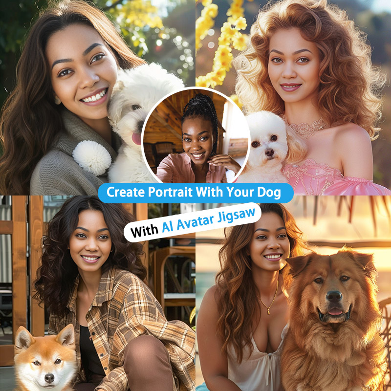KI-Avatar-Puzzle Facebook ad