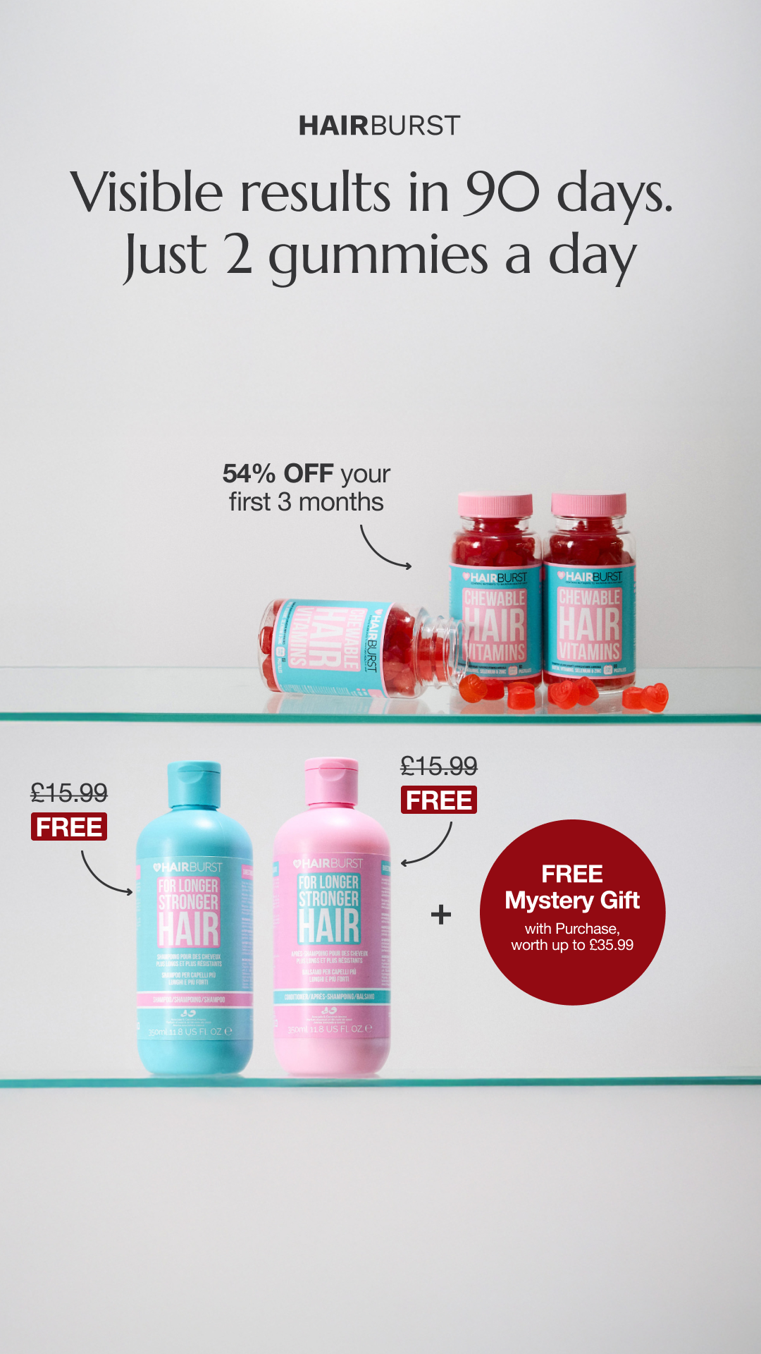 Hairburst Facebook ad
