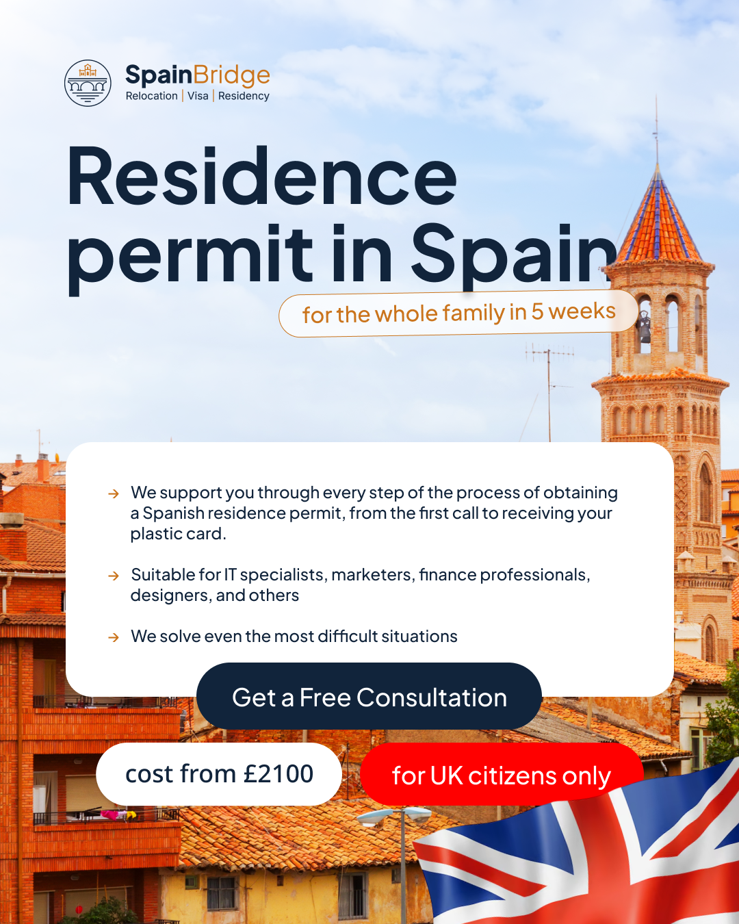 SpainBridge Relocation Facebook ad