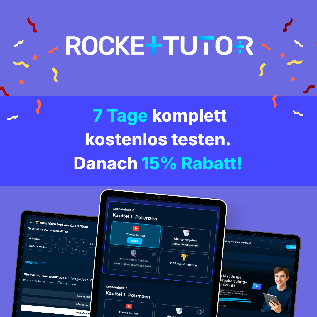 RocketTutor: Deine intelligente Mathe Lernapp Facebook ad