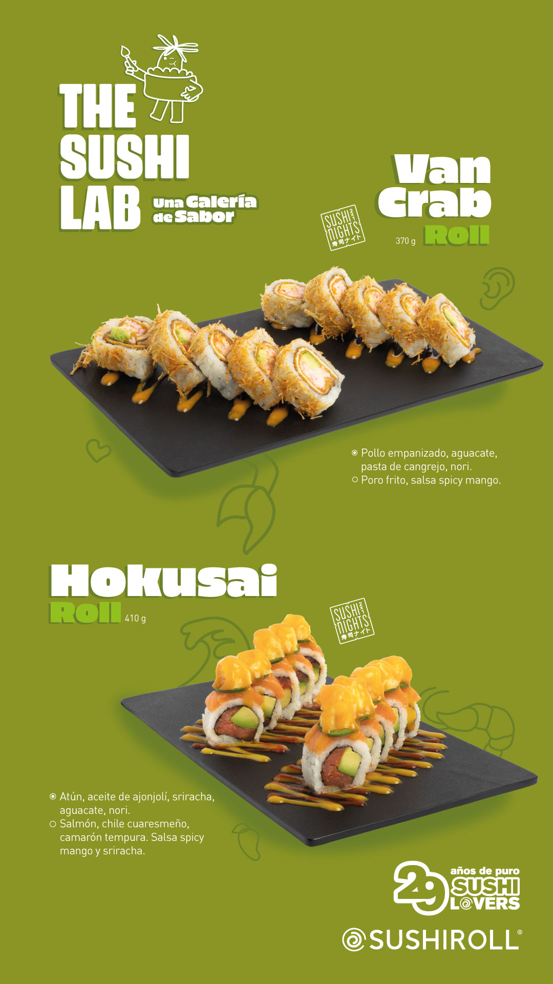 Sushi Roll Facebook ad