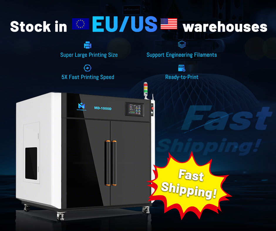 Mingda Industrial 3D Printer Facebook ad from Dec 26, 2025